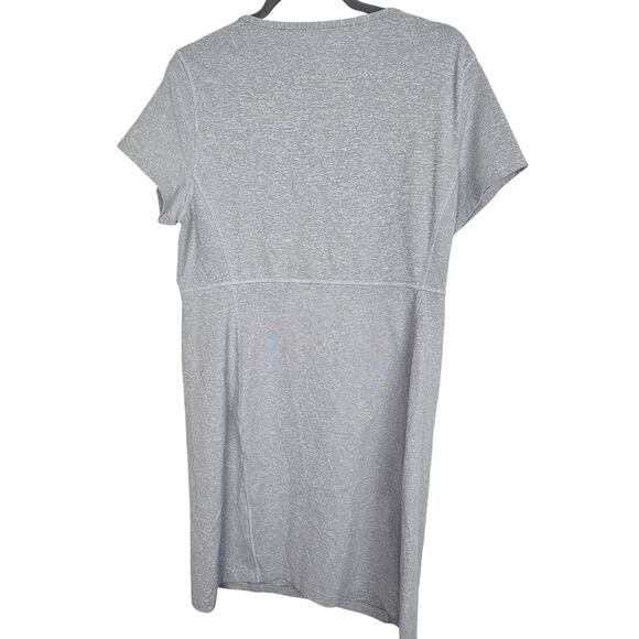 Duluth Trading Dress Knee Length Dress Scoop Neck Dress L Gray NoGa UPF 50 - Picture 8 of 8